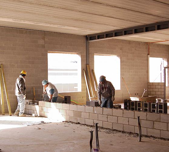 Construction of Cesar E. Chavez Elementary School, Interior