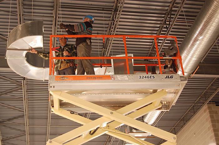 Construction of Cesar E. Chavez Elementary School, Interior