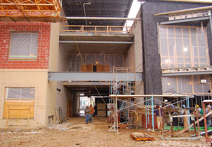 Construction of Cesar E. Chavez Elementary School, Entrance Area