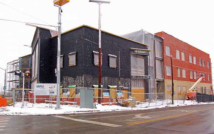 Construction of Cesar E. Chavez Elementary School, SW Corner