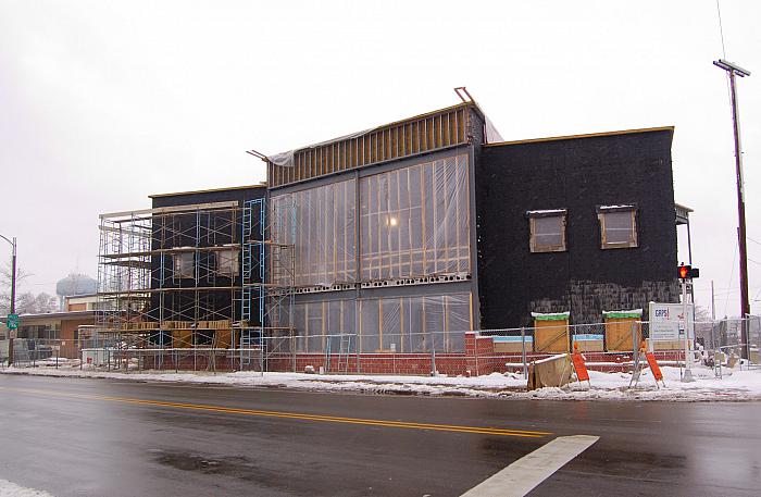 Construction of Cesar E. Chavez Elementary School, Grandville Ave.