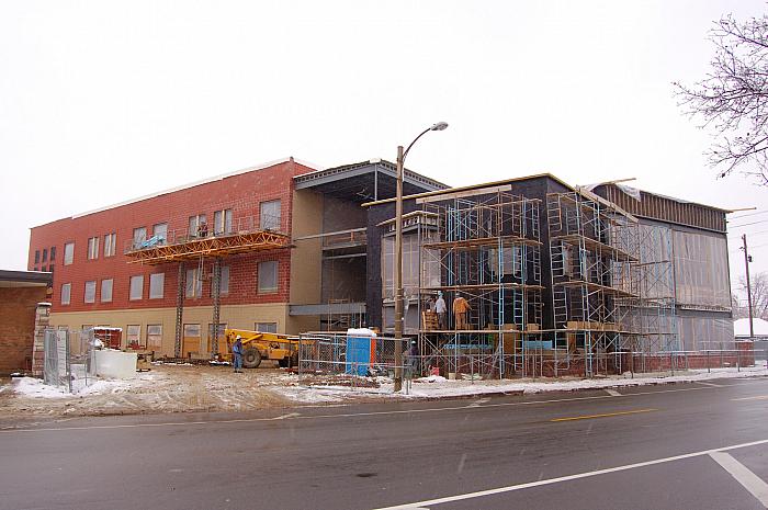 Construction of Cesar E. Chavez Elementary School, Looking NW