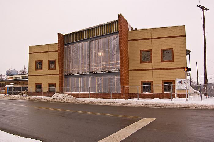 Construction of Cesar E. Chavez Elementary School, Grandville Ave.