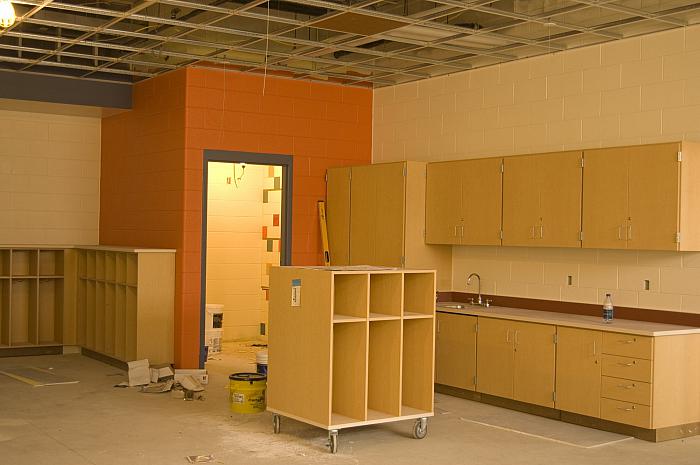 Construction of Cesar E. Chavez Elementary School, Classroom