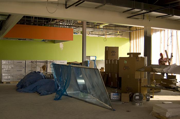 Construction of Cesar E. Chavez Elementary School, Interior