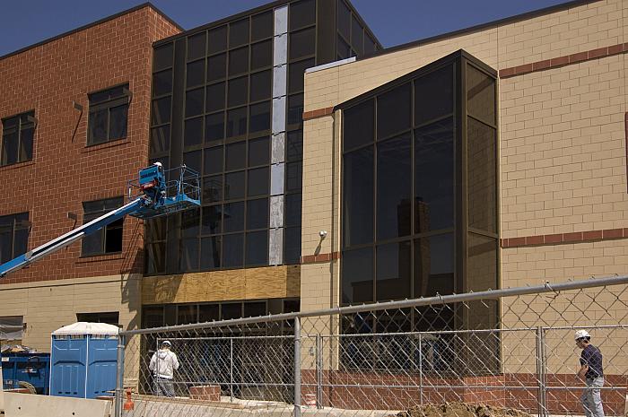 Construction of Cesar E. Chavez Elementary School, Entrance Area