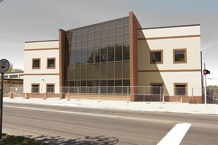 Construction of Cesar E. Chavez Elementary School, Grandville Ave.