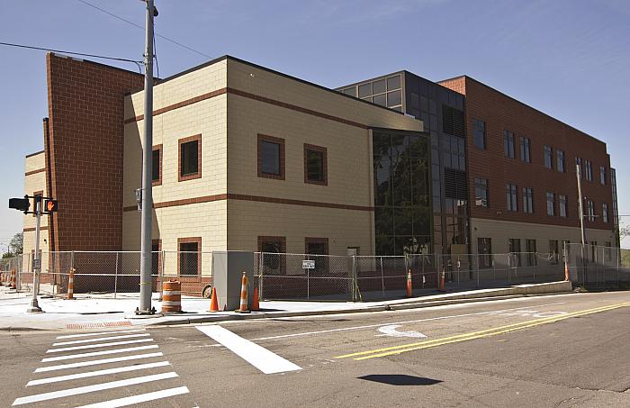 Construction of Cesar E. Chavez Elementary School, SW Corner