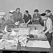 Santa Claus Girls Wrapping Gifts