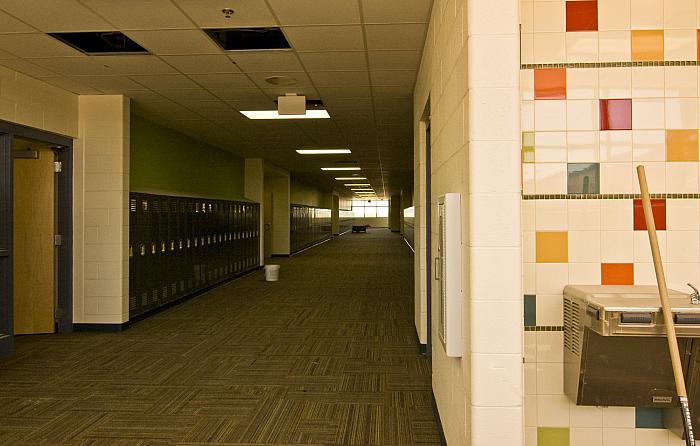 Construction of Cesar E. Chavez Elementary School, Interior