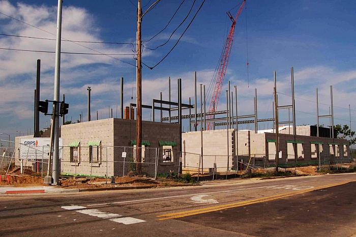 Construction of Cesar E. Chavez Elementary School, SW Corner