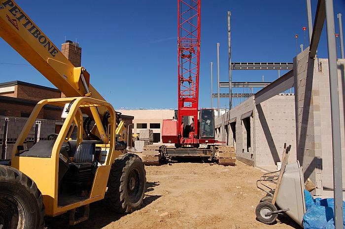 Construction of Cesar E. Chavez Elementary School, Looking West