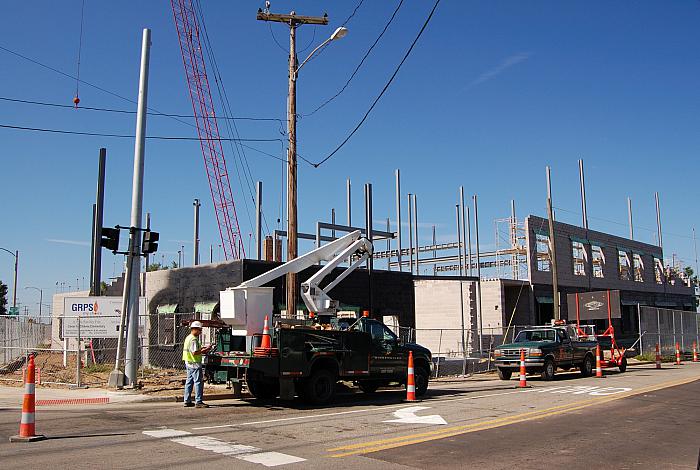 Construction of Cesar E. Chavez Elementary School, SW Corner