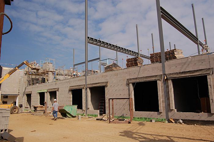 Construction of Cesar E. Chavez Elementary School, Looking NW
