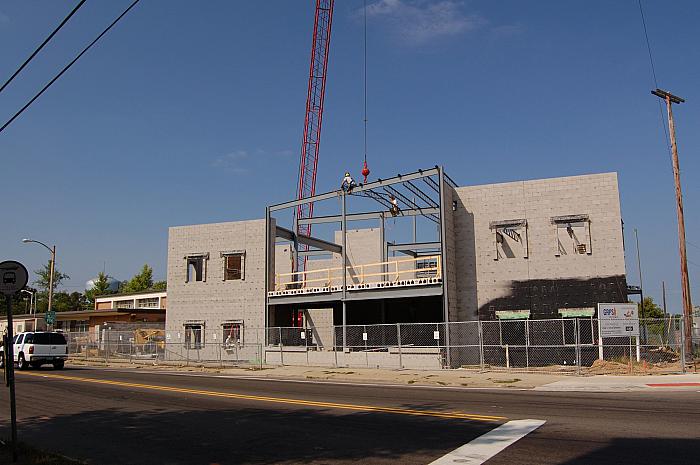 Construction of Cesar E. Chavez Elementary School, Grandville Ave.