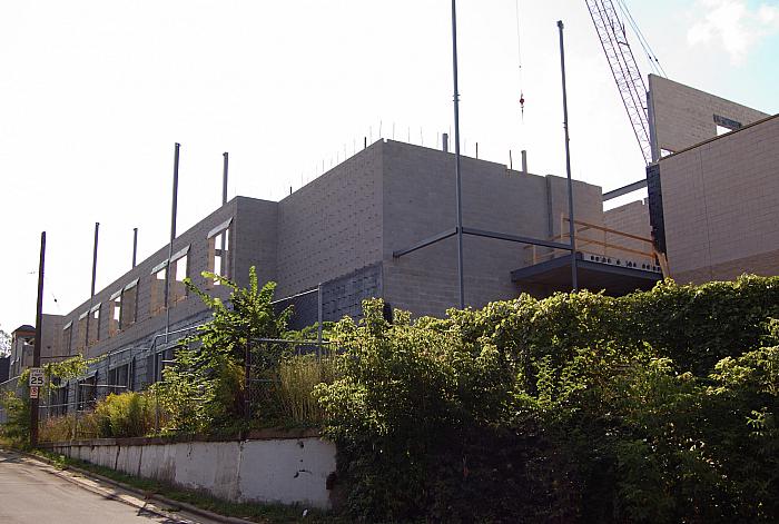 Construction of Cesar E. Chavez Elementary School, Looking East