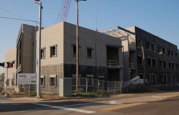Construction of Cesar E. Chavez Elementary School, SW Corner