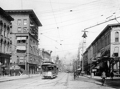 Monroe Ave. at Division Ave., 1896