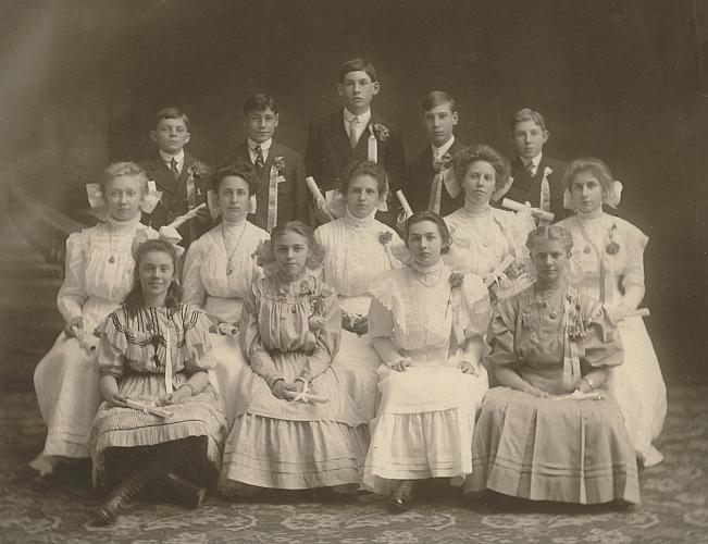 Hall School Graduation ca 1908