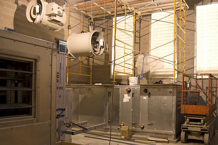 Construction of Cesar E. Chavez Elementary School, Interior