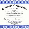 Certificate of Appreciation