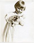 Elizabeth Long with her doll