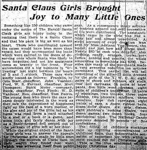 Santa Claus Girls Brought Joy