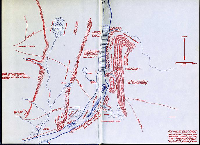 Topographical map of Grand Rapids, 1831