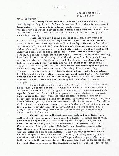 Coit Civil War Letter, pg. 1