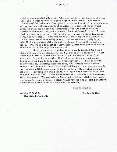 Coit Civil War Letter, pg. 2