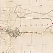 Gunnison's Route West from Fort Leavenworth KS, 1853