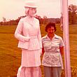 Joy Lillie and Memorial Army Nurse Statue