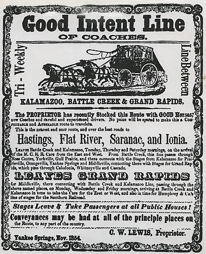 Stagecoach Line Advertisement
