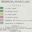 Home Owner's Loan Corporation Map, Legend
