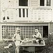 Richard and Doug Kessler in a Wading Pool