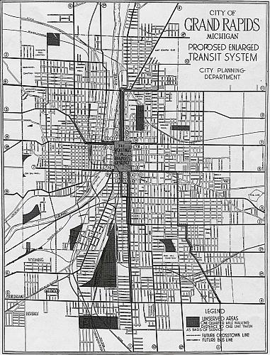 Grand Rapids Transit System Map