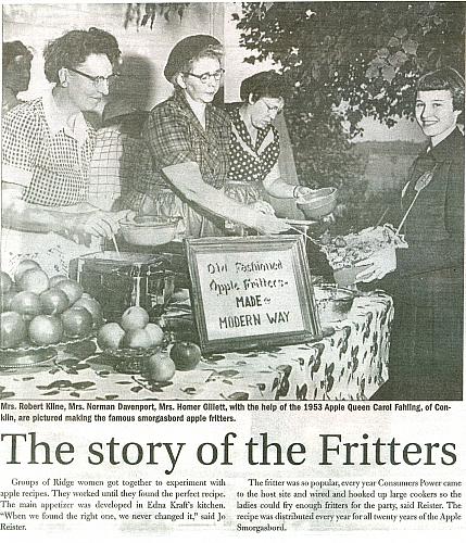 Apple Fritters at the Apple Smorgasbord