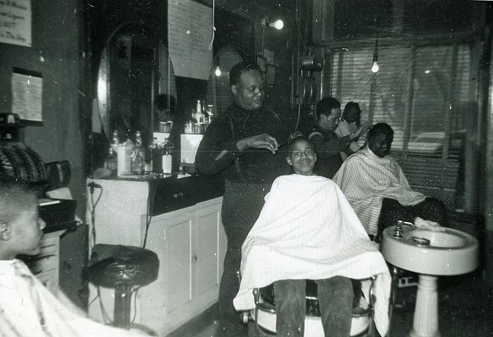 Inside Groce's Barber Shop