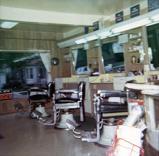 Groce's Barber Shop on Baxter St.