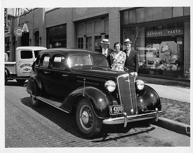 W. H. Berger shows new Chevrolet at Lake Dr. Dealership