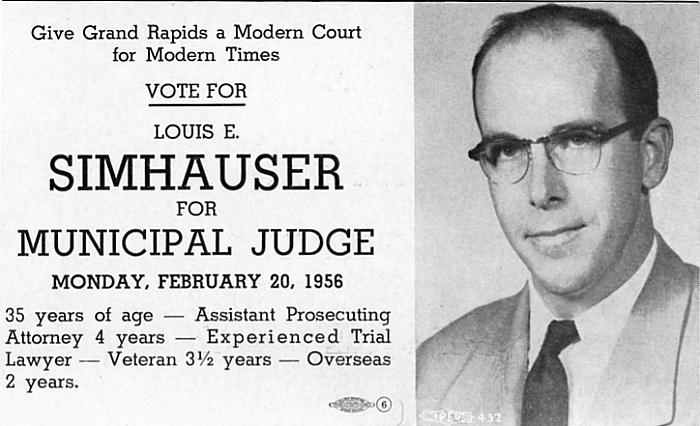 Louis E. Simhauser for Municipal Judge