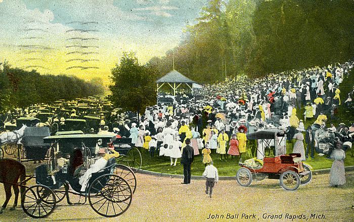 A Crowd at John Ball Park