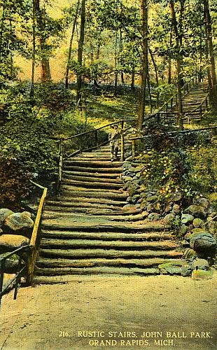 Rustic Stairs at John Ball Park