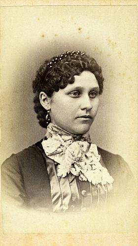 Young woman with jabot