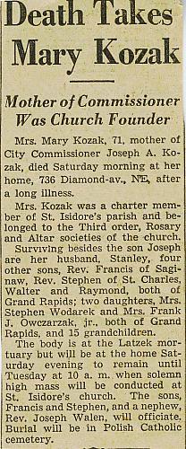 Mary Kozak Obituary