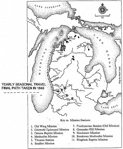 Ottawa Band Seasonal Travel Map