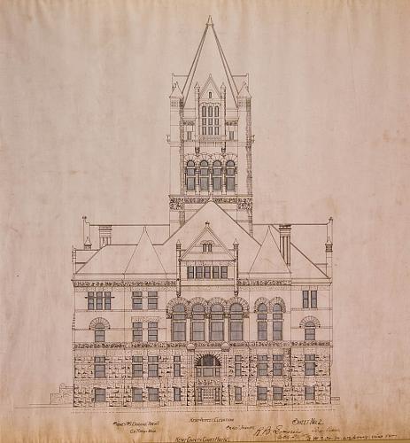 Kent County Court House, Kent St. Elevation