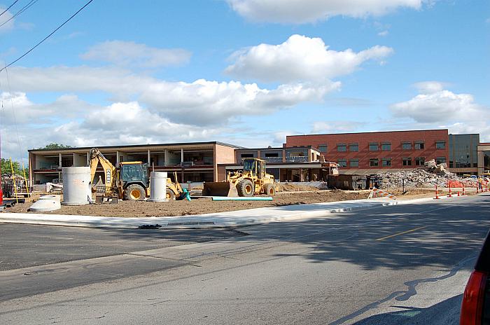 Hall School Demolition, Looking NW