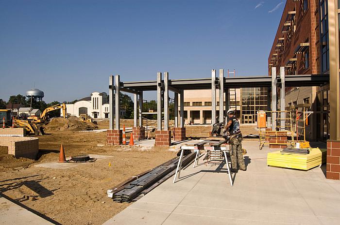 Construction of Cesar E. Chavez Elementary School, Looking West