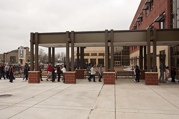 Cesar E. Chavez Elementary School, Entrance